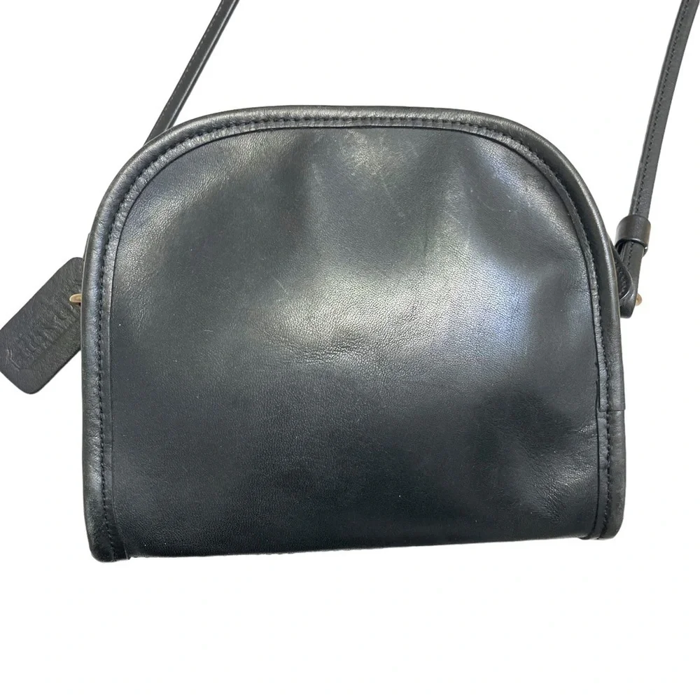 Coach 9017 vintage black leather Abbie crossbody